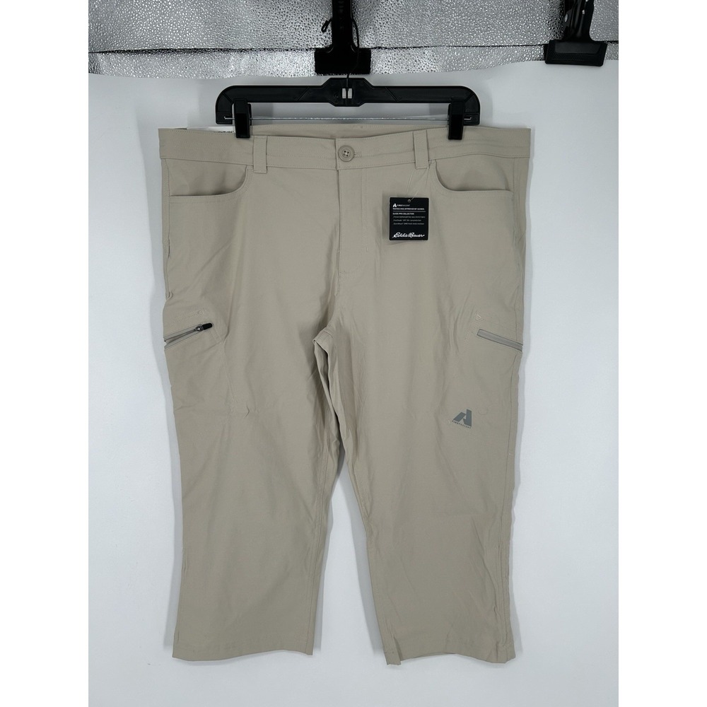 Eddie Bauer Guide Capri Pants Womens‎ 16 First Ascent Straight Leg Cargo 40x21